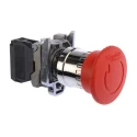 Schneider Electric Harmony Series Twist Release Emergency Stop Push Button, Panel Mount, 22mm Cutout, 1 NC XB4BS8442