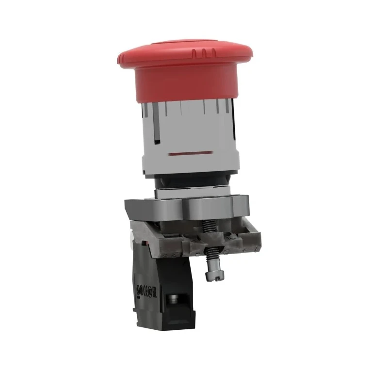Schneider Electric Harmony Series Twist Release Emergency Stop Push Button, Panel Mount, 22mm Cutout, 1 NC XB4BS8442