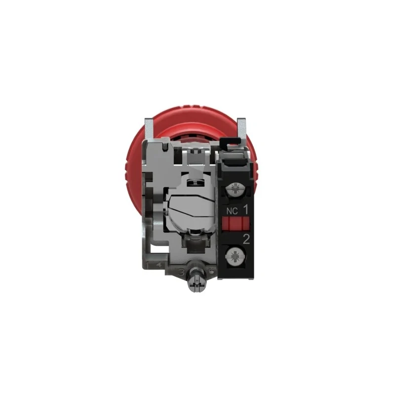 Schneider Electric Harmony Series Twist Release Emergency Stop Push Button, Panel Mount, 22mm Cutout, 1 NC XB4BS8442