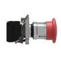 Schneider Electric Harmony Series Twist Release Emergency Stop Push Button, Panel Mount, 22mm Cutout, 1 NC XB4BS8442