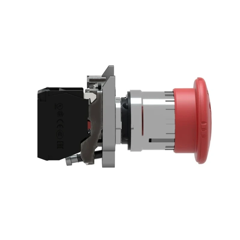 Schneider Electric Harmony Series Twist Release Emergency Stop Push Button, Panel Mount, 22mm Cutout, 1 NC XB4BS8442