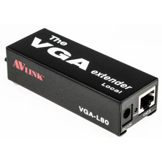 NewLink 1 Port VGA over Catx Cat5e/Cat6/Cat6a Extender Pair 80 m, Maximum Resolution 2048 x 1536 VGA-V080
