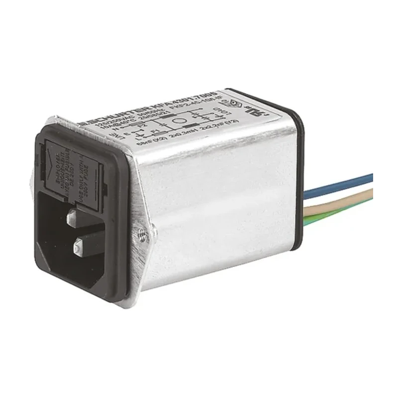 Schurter 250V AC 6A Screw IEC Connector Male Quick Connect 4301.7004