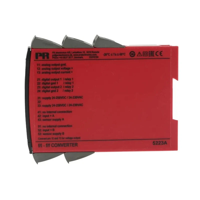 PR Electronics 5 Series Signal Conditioner Frequency Input NPN Relay TTL PNP Output Zone Zone 2 FM DNV GL 5223A2