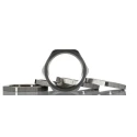 Lapp Silver Stainless Steel Cable Gland Locknut M25 Thread IP68 52032635