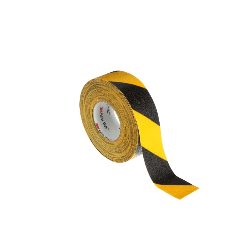 3M Anti-Slip Hazard Tape Black Yellow 50.8mm x 18.3m x 1.01mm Thickness Self-Adhesive Safety Walk 613 61350