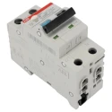 ABB Residual Current Circuit Breaker with Overload Protection 6A Current Rating 2-Pole 30mA Trip Sensitivity Type C DS201