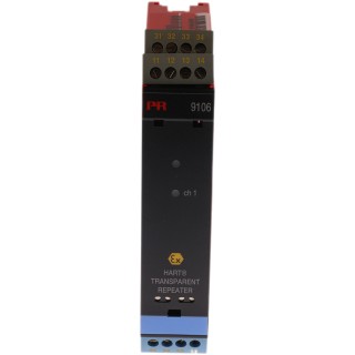 PR Electronics 9100 Series Transparent Repeater Current Input Relay Current Output 19.2-31.2V dc ATEX 9106B1A