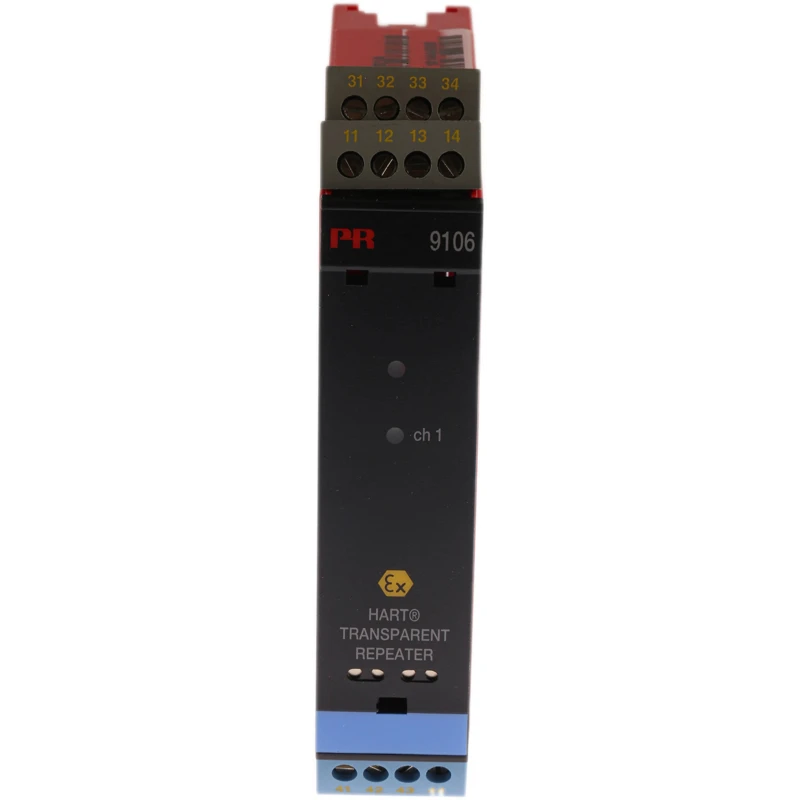 PR Electronics 9100 Series Transparent Repeater Current Input Relay Current Output 19.2-31.2V dc ATEX 9106B1A