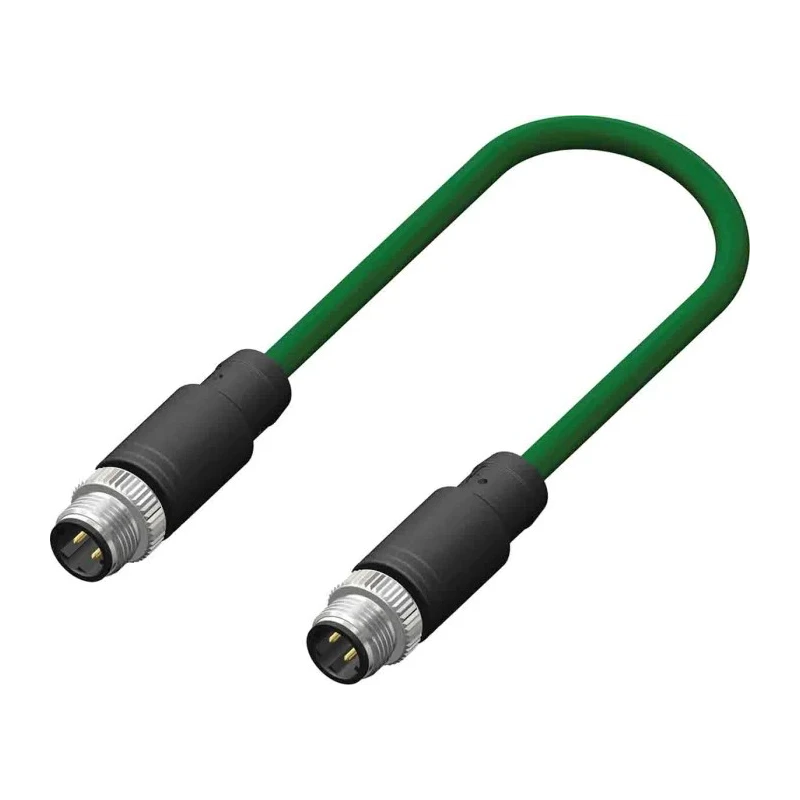 RS PRO Male 4 Way Straight to Male 4 Way M12 Sensor Actuator Cable 10 m 250V IP67 201-7176