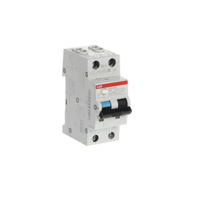 ABB Residual Current Circuit Breaker with Overload Protection, 16A Current Rating, 2-Pole 2CSR275180R1165 DS201 M B16 A30