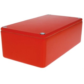 CAMDENBOSS 5000 Series Red Lid Die Cast Aluminium Enclosure IP65 40mm x 120mm x 66mm 