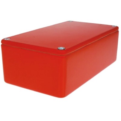 CAMDENBOSS 5000 Series Red Lid Die Cast Aluminium Enclosure IP65 40mm x 120mm x 66mm 