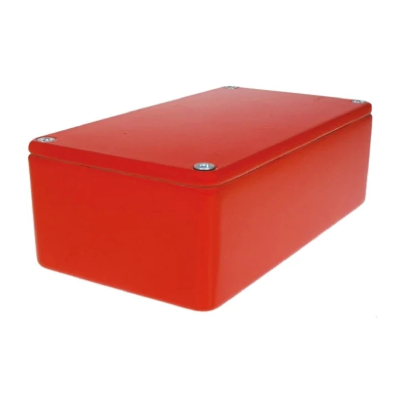 CAMDENBOSS 5000 Series Red Lid Die Cast Aluminium Enclosure IP65 40mm x 120mm x 66mm 