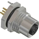 RS PRO Industrial Circular Connector M12 Socket Female 5 Contacts Rear Mount IP67 60V 4A CPF12 Series IP67