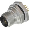 RS PRO Industrial Circular Connector 12 Contacts M12 Rear Mount Plug Male IP67 CPM12 Series 201-7215
