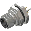 RS PRO Circular Connector, 4 Contacts, Rear Mount, M12 Plug, Male, IP67, Brass Housing, 250V, 4A, CPM12 Series 201-7221