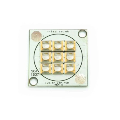 Intelligent LED Solutions 9-LEDs UV LED Array 320 nm 540 mW 90 ° Dome Lens 2-Pin Surface Mount ILO-XO09-S300-SC201.