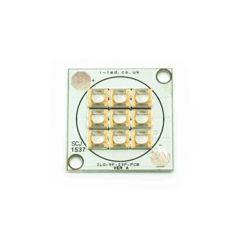 Intelligent LED Solutions 9-LEDs UV LED Array 320 nm 540 mW 130° Dome Lens 2-Pin Surface Package ILO-XP09-S300-SC201.