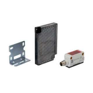 RS PRO Polarised Retro Reflection Photoelectric Sensor, Block Style, 3 m Detection Range, NPN NO/NC Output, IP Rating IP67