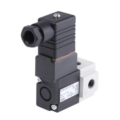 SMC Pneumatic Solenoid Valve 3/2 Function Manifold Mount G 1/8 Threaded Port 24V DC 4.2W Power VT307-5D1-01F-Q