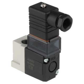 SMC Pneumatic Solenoid Valve Standard Solenoid G, Threaded Port 1/4 in, 240V AC, 4.2W Power, Die Cast VT307-7DZ1-02F-Q