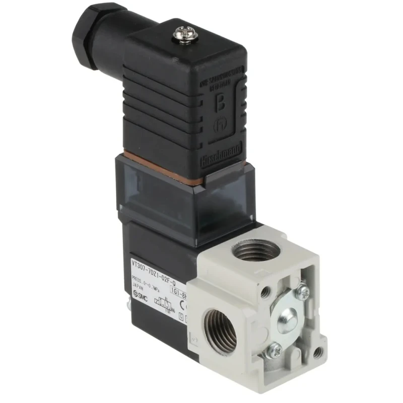 SMC Pneumatic Solenoid Valve Standard Solenoid G, Threaded Port 1/4 in, 240V AC, 4.2W Power, Die Cast VT307-7DZ1-02F-Q
