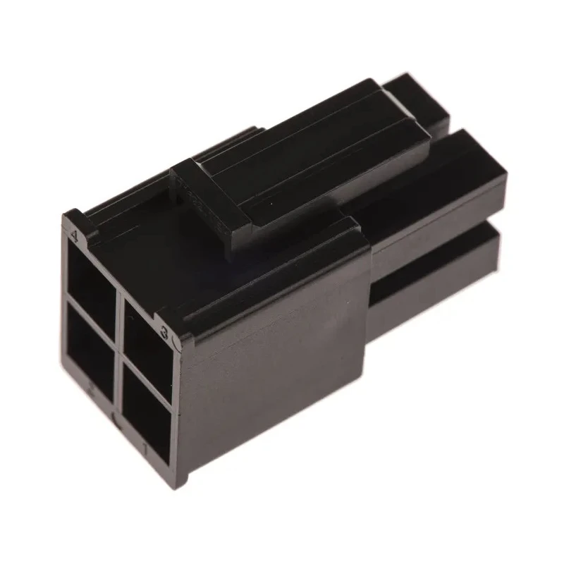 Molex Mega-Fit Male Connector Housing, 5.7 mm Pitch, 4 Way, 2 Row Straight 171692-0104