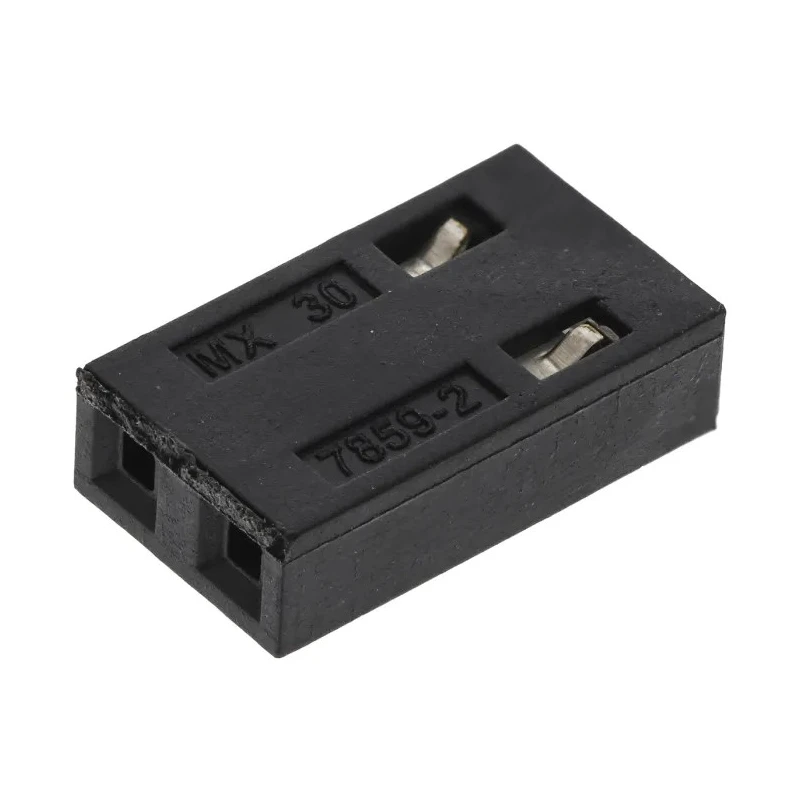 Molex C-Grid Shunt Straight Female Black Closed Top 2 Way 1 Row 2.54 mm Pitch 15-29-1025