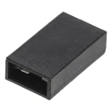 Molex C-Grid Shunt Straight Female Black Closed Top 2 Way 1 Row 2.54 mm Pitch 15-29-1025