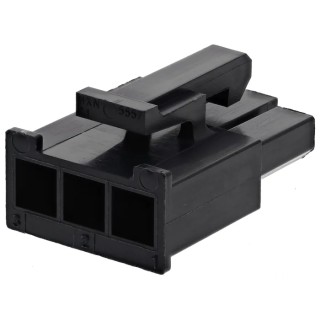 Molex Mini-Fit Jr Female Connector Housing, 4.2 mm Pitch, 3 Way, 1 Row Straight 50-29-1662