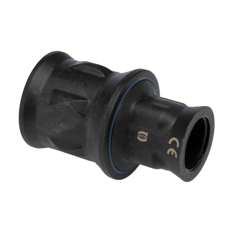 HARTING Heavy Duty Power Connector Hood M25 Thread, IP67, IP6K9K, Screw Locking, Bulkhead Mount 19155031403