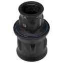 HARTING Heavy Duty Power Connector Hood M25 Thread, IP67, IP6K9K, Screw Locking, Bulkhead Mount 19155031403