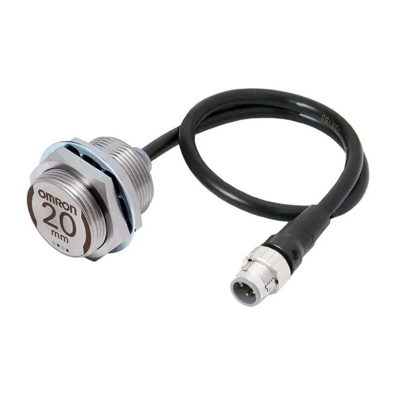 Omron Threaded Barrel Inductive Proximity Sensor M30 x 1.5, 30V DC, 20 mm Detection, PNP Output E2EW-X20B1T30-M1TJ 0.3M