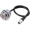 Omron Threaded Barrel Inductive Proximity Sensor M30 x 1.5, 30V DC, 20 mm Detection, PNP Output E2EW-X20B1T30-M1TJ 0.3M