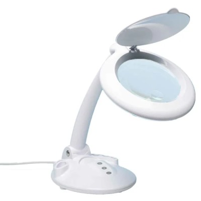 RS PRO LED Magnifying Lamp with Table Lamp 125 mm Lens Diameter, 11W LED, 600 mm Reach 201-7942