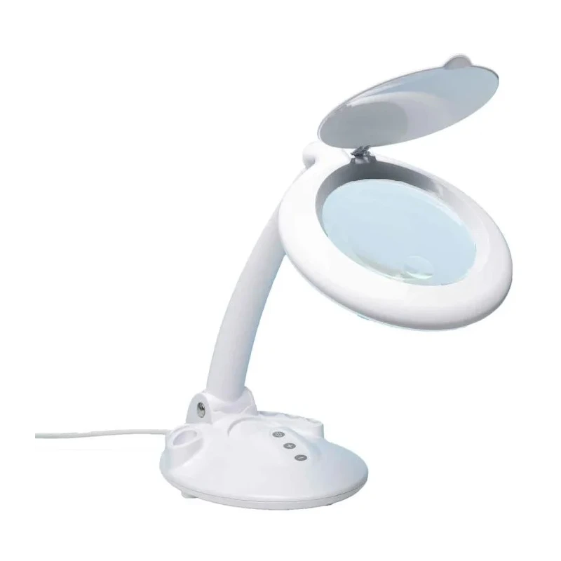 RS PRO LED Magnifying Lamp with Table Lamp 125 mm Lens Diameter, 11W LED, 600 mm Reach 201-7942