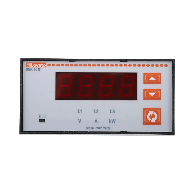 Lovato Digital Panel Multifunction Meter Voltage Power Current LED Display 45mm x 91mm DMK15R1
