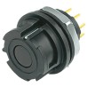 binder Circular Connector 8 Contacts Panel Mount Miniature Socket Female IP67 770 Series 09-0774-090-08