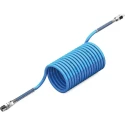 RS PRO Polyamide Blue Recoil Hose 10 m Length, 12 mm Outside Diameter, 9 mm Inside Diameter, Threaded 3/8 in 202-0946