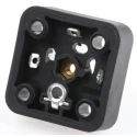 Hirschmann Solenoid Valve Connector 3+E Pole, DIN 43650 A, Screw Mount, 16A Current, Black, IP65, 40 V 932597100 GSA 3000