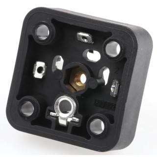 Hirschmann Solenoid Valve Connector 3+E Pole, DIN 43650 A, Screw Mount, 16A Current, Black, IP65, 40 V 932597100 GSA 3000