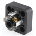 Hirschmann Solenoid Valve Connector 3+E Pole, DIN 43650 A, Screw Mount, 16A Current, Black, IP65, 40 V 932597100 GSA 3000