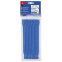 HellermannTyton Cable Tie Hook & Loop 1 m Length x 13 mm Width Blue Polypropylene Polyamide 130-00004 TEXTIE 1M-PA66/PP-BU