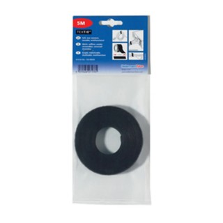 HellermannTyton Cable Tie Hook & Loop 1 m x 13mm Black Polyamide Polypropylene 130-00008 TEXTIE 1M-PA66/PP-BK