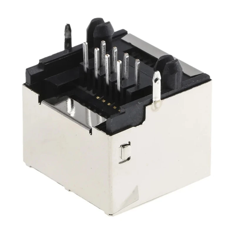 Molex 43860 Series Shielded Cat3 RJ45 Connector Female Modular Jack Through Hole Right Angle 1 Port 8 Way RJ45