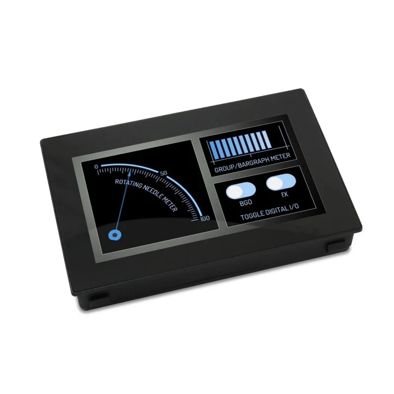 Lascar PanelPilotACE TFT Digital Panel Multifunction Meter for Current and Voltage with 4.3 inch Touchscreen 77 mm SGD 43-A