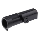 Delphi Weather-Pack Automotive Connector Male Black Cable 1 Way Crimp Termination 20A Current 12010996