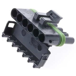 Delphi Weather-Pack Automotive Connector Female Black Cable 6 Way Crimp Termination 12015799