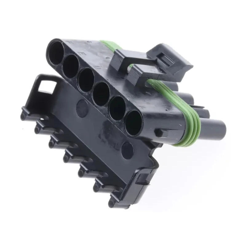 Delphi Weather-Pack Automotive Connector Female Black Cable 6 Way Crimp Termination 12015799